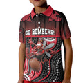 Custom Essendon Go Bombers Kid Polo Shirt Don The Sash
