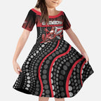 Custom Essendon Go Bombers Kid Short Sleeve Dress Don The Sash