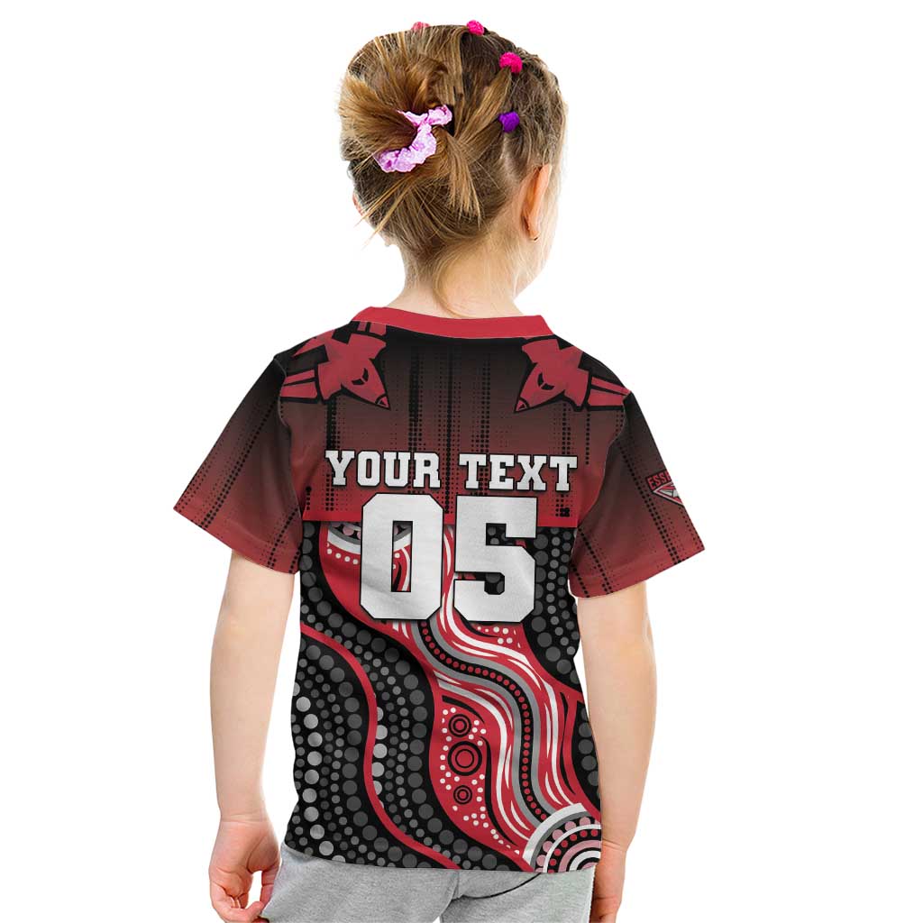 Custom Essendon Go Bombers Kid T Shirt Don The Sash