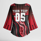 Custom Essendon Go Bombers Kimono Sleeve Blouse Don The Sash