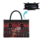 Essendon Go Bombers Leather Bag Don The Sash