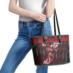 Essendon Go Bombers Leather Tote Bag Don The Sash