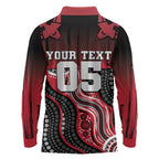 Custom Essendon Go Bombers Long Sleeve Polo Shirt Don The Sash
