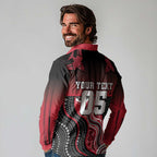 Custom Essendon Go Bombers Long Sleeve Polo Shirt Don The Sash