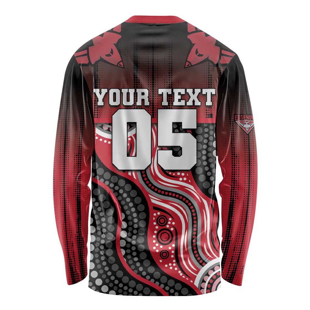 Custom Essendon Go Bombers Long Sleeve Shirt Don The Sash