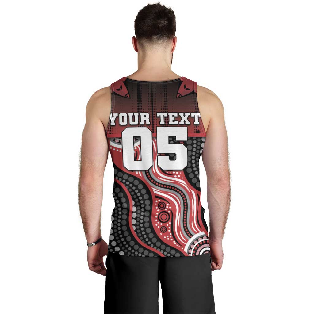 Custom Essendon Go Bombers Men Tank Top Don The Sash