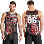 Custom Essendon Go Bombers Men Tank Top Don The Sash