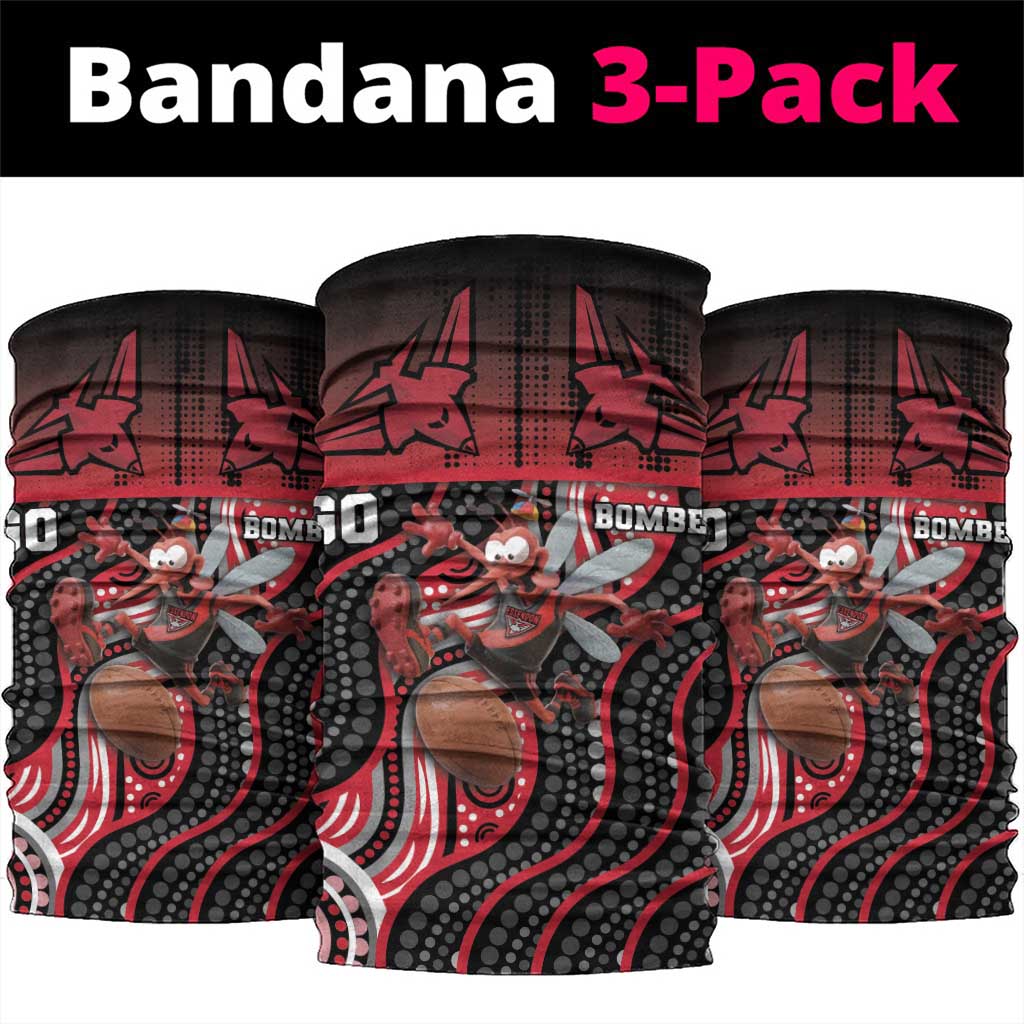 Essendon Go Bombers Neck Gaiter Don The Sash