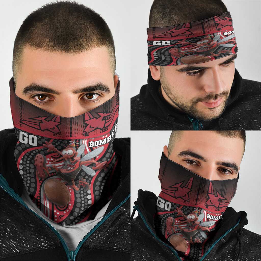 Essendon Go Bombers Neck Gaiter Don The Sash