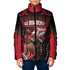Custom Essendon Go Bombers Padded Jacket Don The Sash