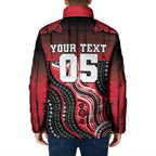 Custom Essendon Go Bombers Padded Jacket Don The Sash