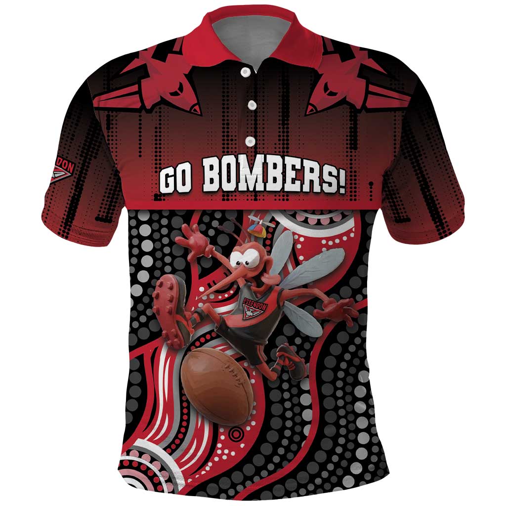 Custom Essendon Go Bombers Polo Shirt Don The Sash
