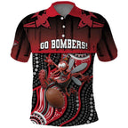 Custom Essendon Go Bombers Polo Shirt Don The Sash