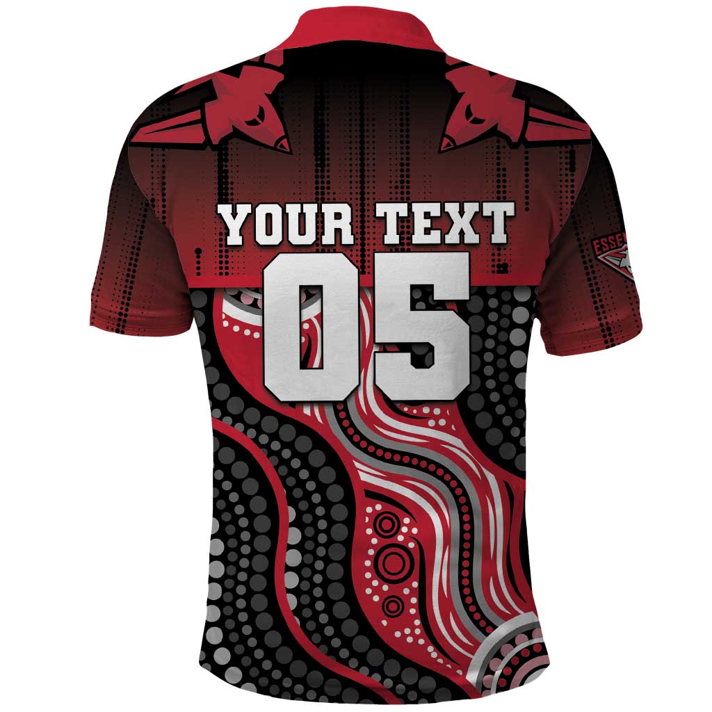 Custom Essendon Go Bombers Polo Shirt Don The Sash