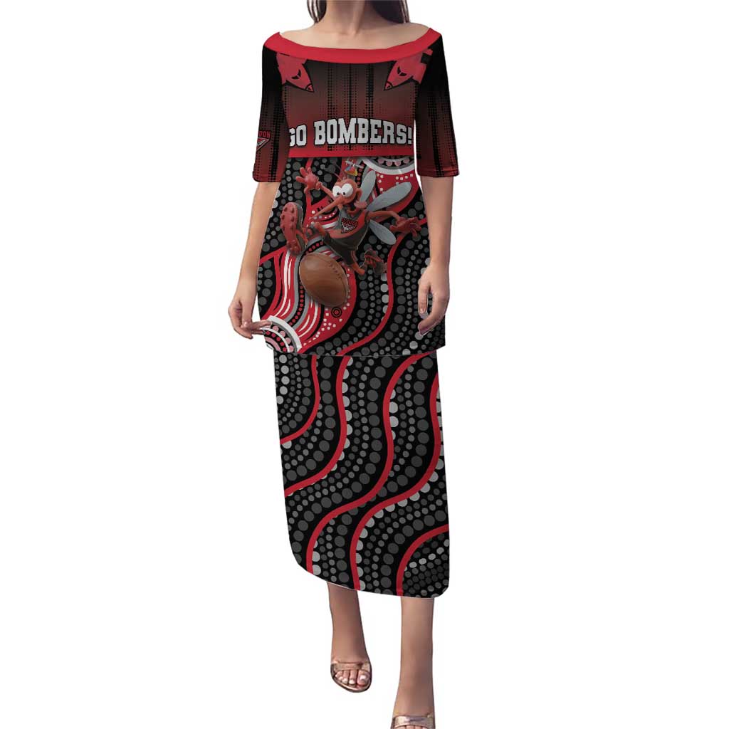 Custom Essendon Go Bombers Puletasi Don The Sash