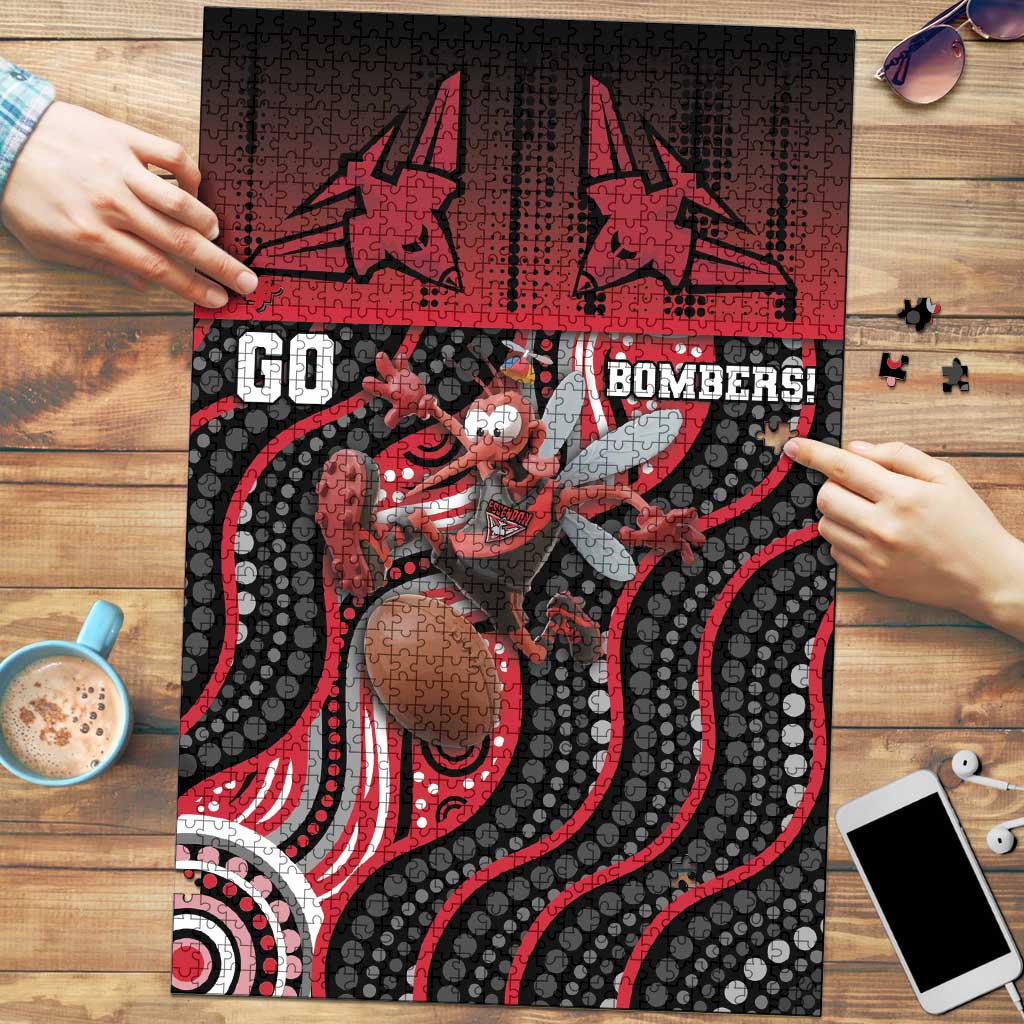 Essendon Go Bombers Puzzle Don The Sash