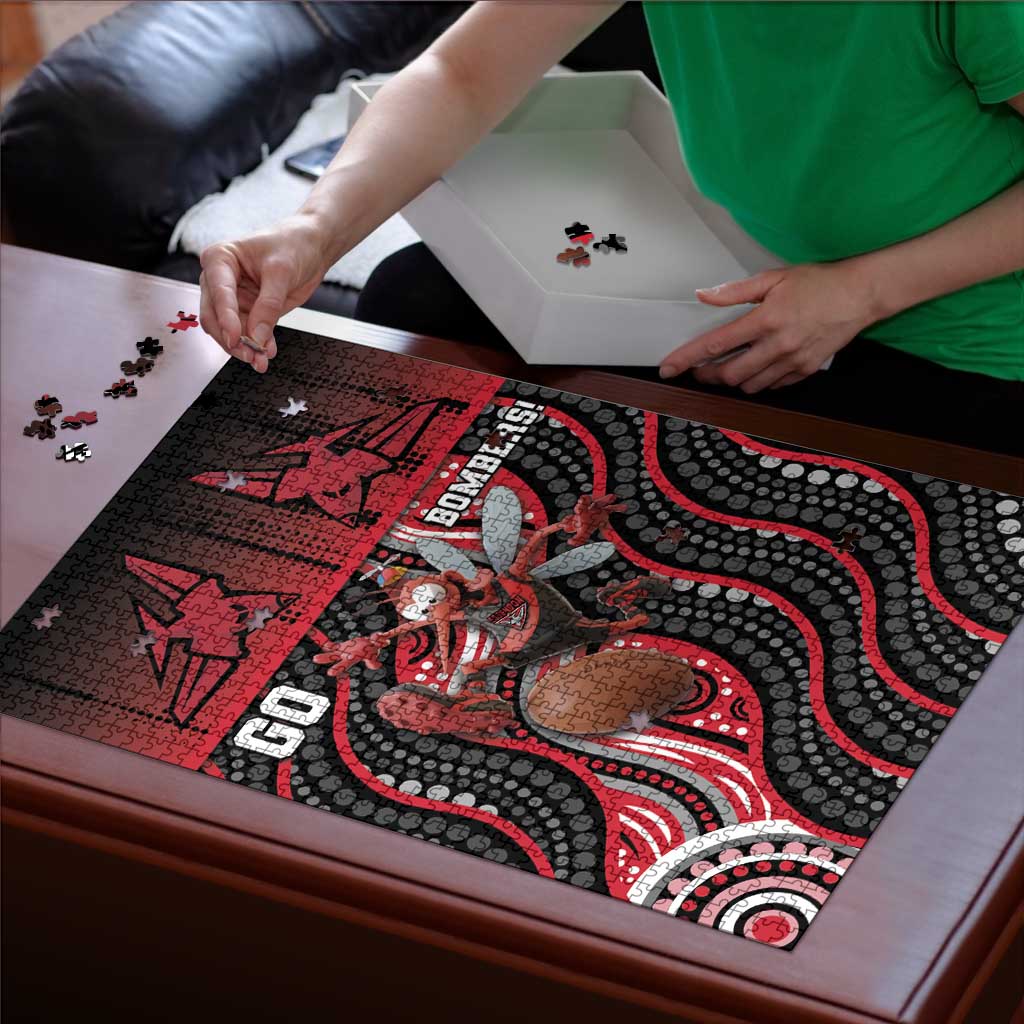Essendon Go Bombers Puzzle Don The Sash