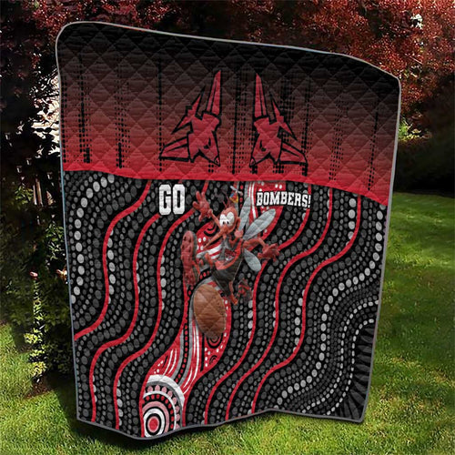 Essendon Go Bombers Quilt Don The Sash