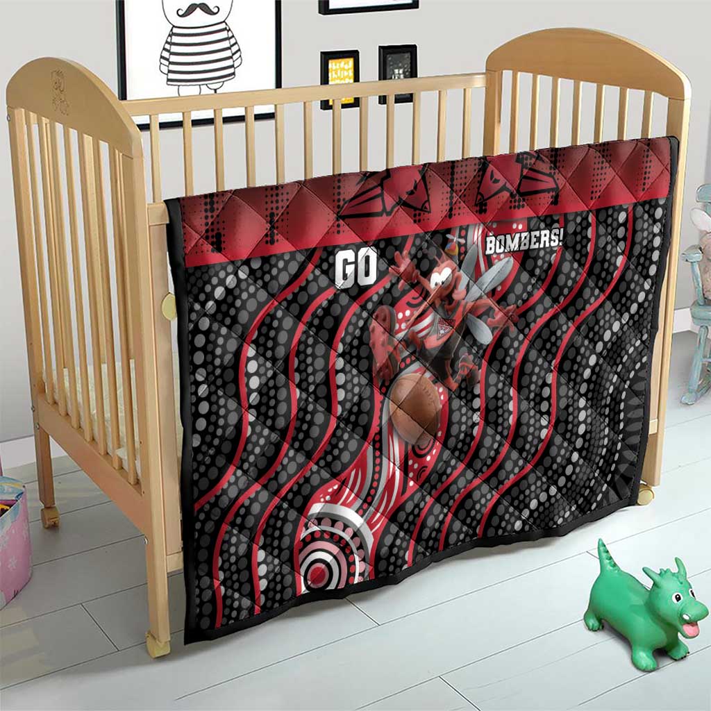 Essendon Go Bombers Quilt Don The Sash