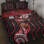 Essendon Go Bombers Quilt Bed Set Don The Sash