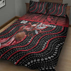Essendon Go Bombers Quilt Bed Set Don The Sash