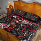 Essendon Go Bombers Quilt Bed Set Don The Sash