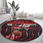 Essendon Go Bombers Round Carpet Don The Sash