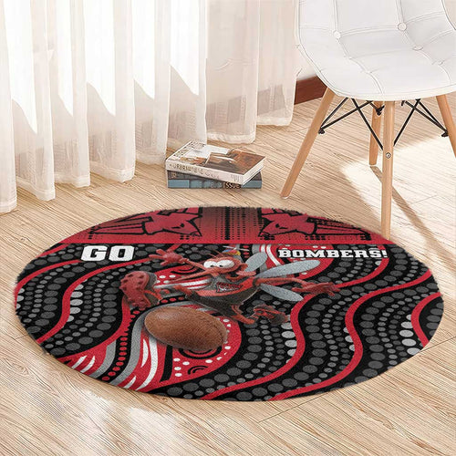 Essendon Go Bombers Round Carpet Don The Sash