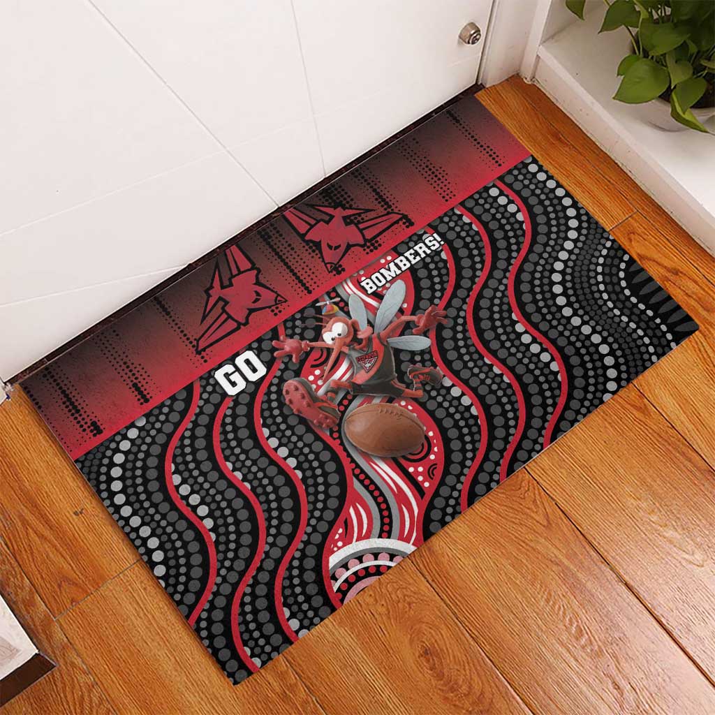 Essendon Go Bombers Rubber Doormat Don The Sash