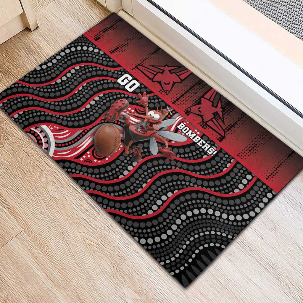 Essendon Go Bombers Rubber Doormat Don The Sash