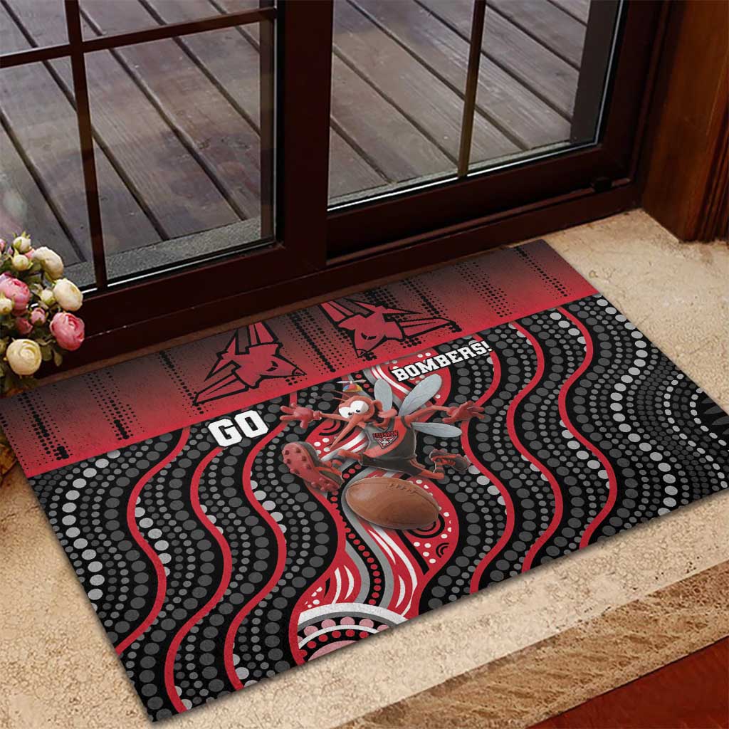Essendon Go Bombers Rubber Doormat Don The Sash