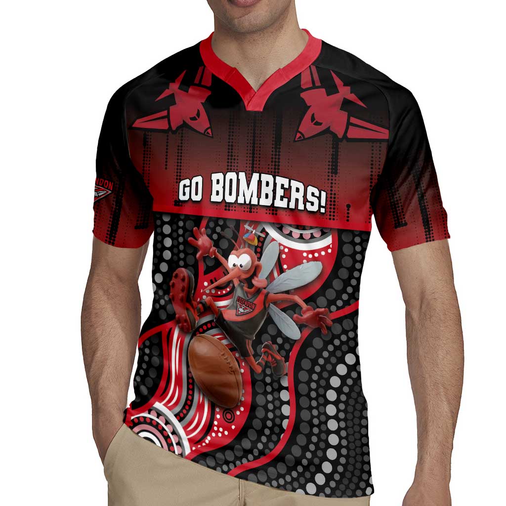 Custom Essendon Go Bombers Rugby Jersey Don The Sash