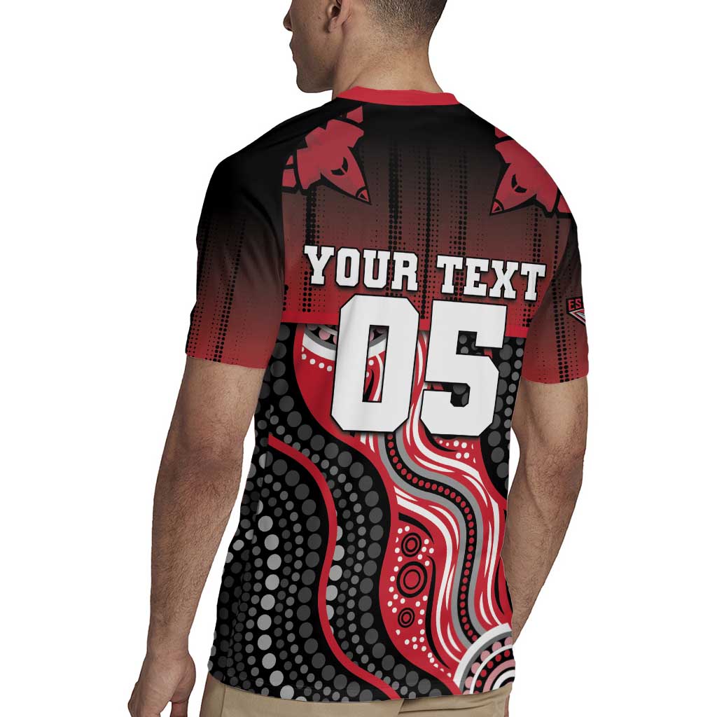Custom Essendon Go Bombers Rugby Jersey Don The Sash