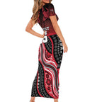 Custom Essendon Go Bombers Short Sleeve Bodycon Dress Don The Sash