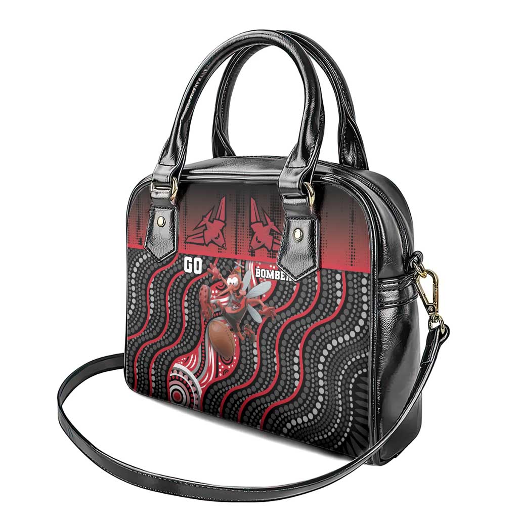 Essendon Go Bombers Shoulder Handbag Don The Sash