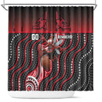 Essendon Go Bombers Shower Curtain Don The Sash