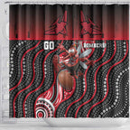Essendon Go Bombers Shower Curtain Don The Sash