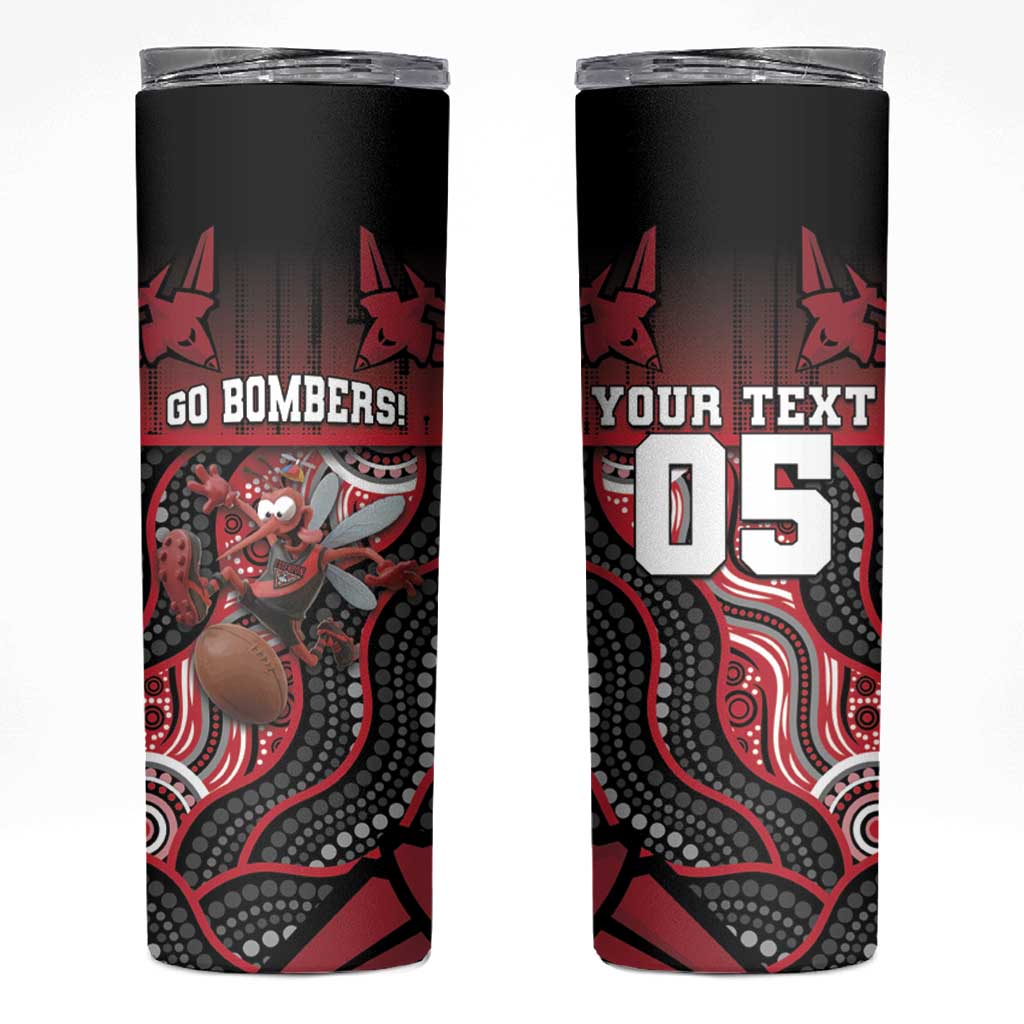 Custom Essendon Go Bombers Skinny Tumbler Don The Sash