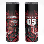 Custom Essendon Go Bombers Skinny Tumbler Don The Sash