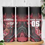 Custom Essendon Go Bombers Skinny Tumbler Don The Sash