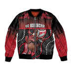 Custom Essendon Go Bombers Sleeve Zip Bomber Jacket Don The Sash