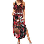 Custom Essendon Go Bombers Summer Maxi Dress Don The Sash