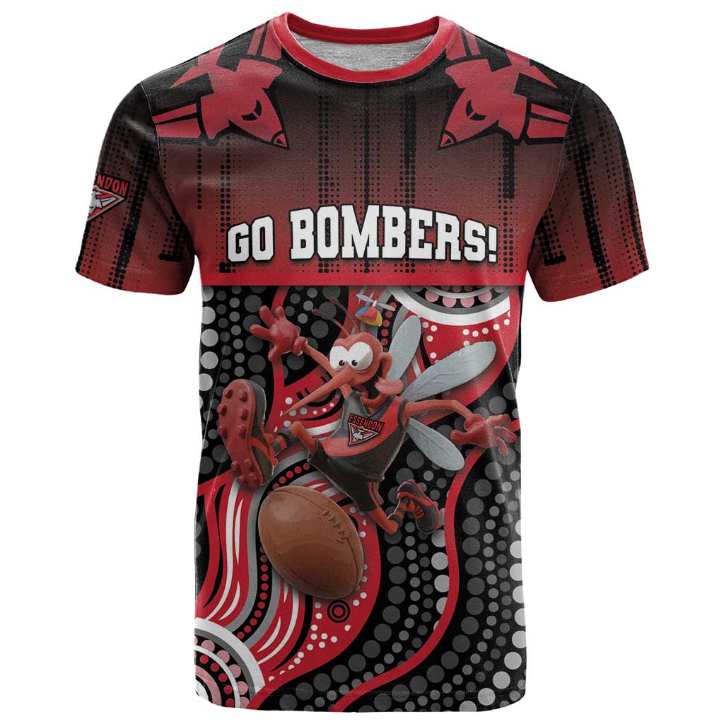 Custom Essendon Go Bombers T Shirt Don The Sash