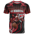 Custom Essendon Go Bombers T Shirt Don The Sash