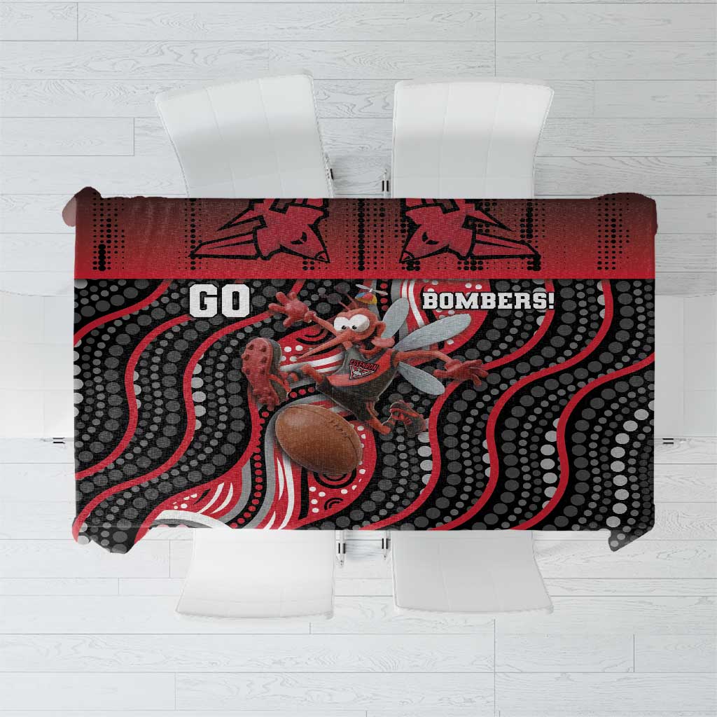 Essendon Go Bombers Tablecloth Don The Sash