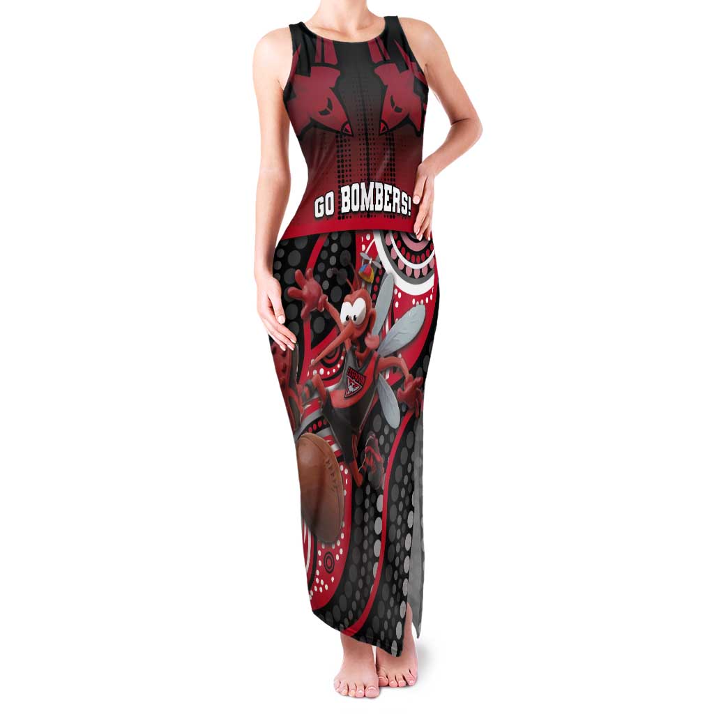 Custom Essendon Go Bombers Tank Maxi Dress Don The Sash