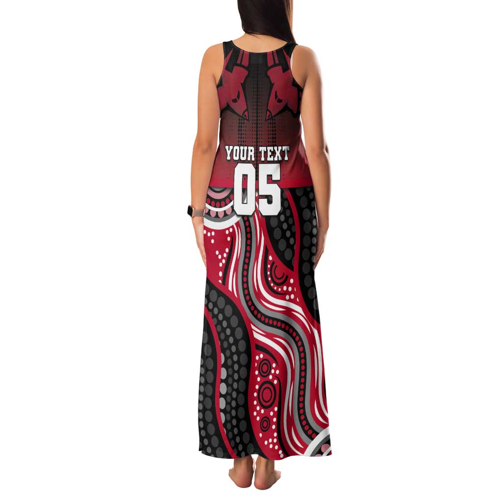 Custom Essendon Go Bombers Tank Maxi Dress Don The Sash