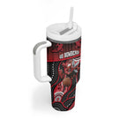 Custom Essendon Go Bombers Tumbler With Handle Don The Sash