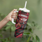 Custom Essendon Go Bombers Tumbler With Handle Don The Sash