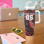 Custom Essendon Go Bombers Tumbler With Handle Don The Sash